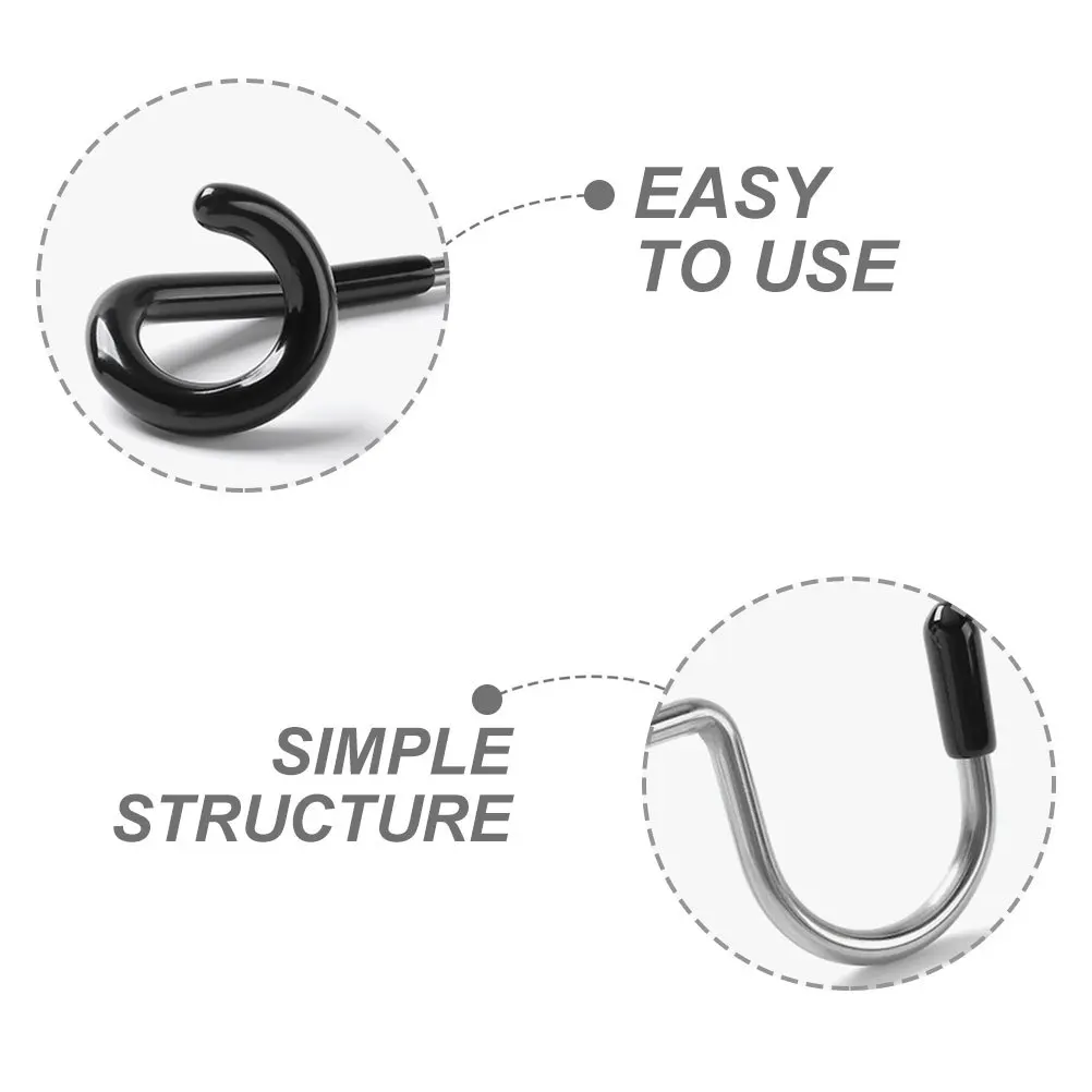 

3Pcs Camping Light Pole Hooks S-Shape Tent Lamp Hook Hanger Outdoor Metal Hanging Holder for Lanterns Lights Gear