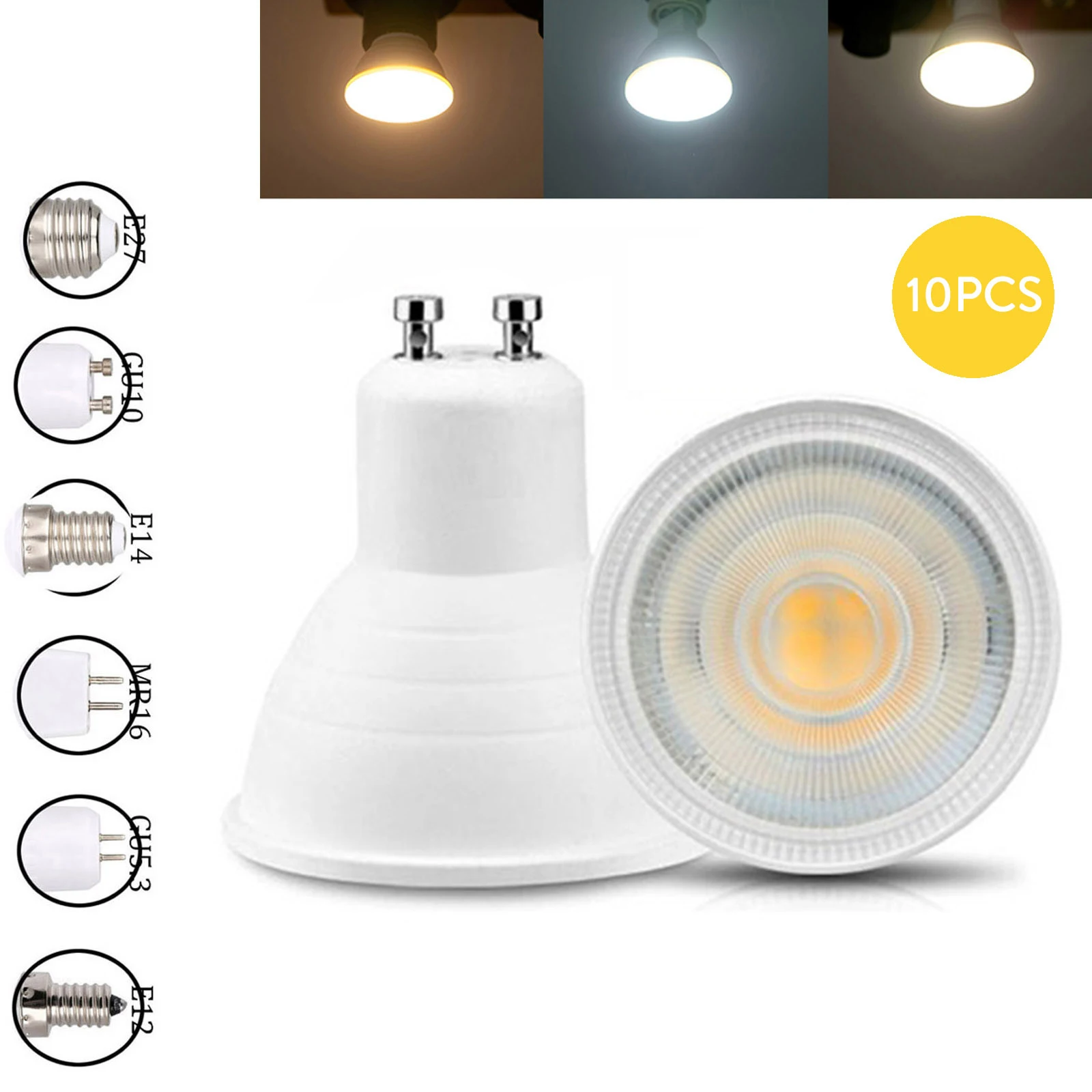 

10pcs Dimmable Lampada LED Spotlight Bulb E27 E14 MR16 GU10 B22 110V 220V Bombillas LED Lamp 7W LED 2835 SMD Lampara Spot Light