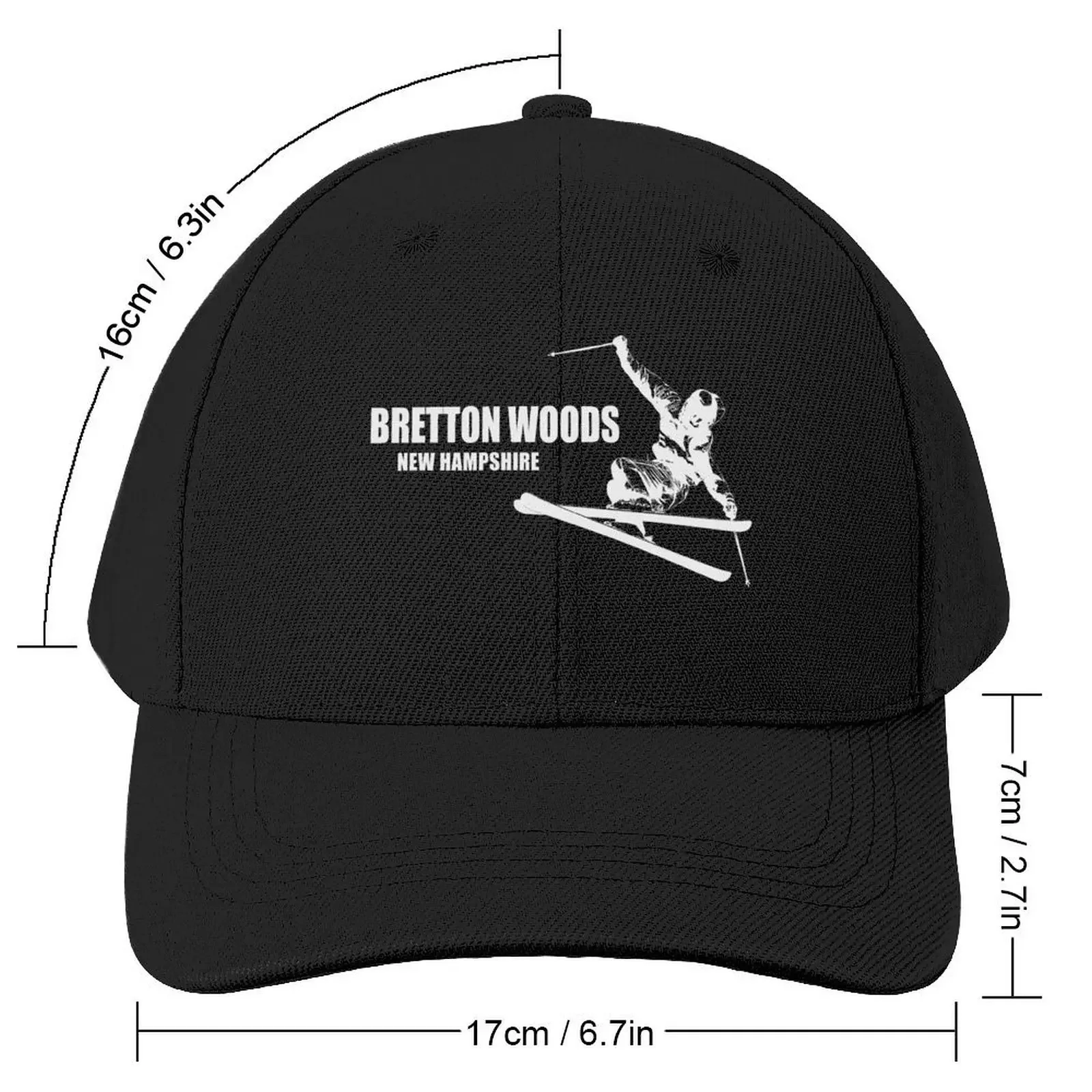 Bretton Woods New Hampshire Skier Baseball Cap custom Hat New In Hat Men Golf Wear Women's