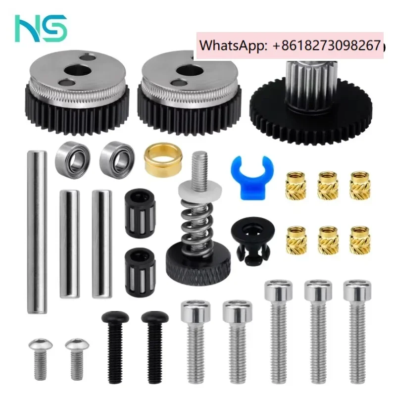 

Hardened steel HGX extruder for printer accessories and high-quality gear set kit