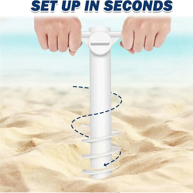 A02M-For Beach Umbrella Stand Base Outdoor Sand Anchor For Beach Tent, Sun Shelter, Sun Protection, Shade, Strong Wind