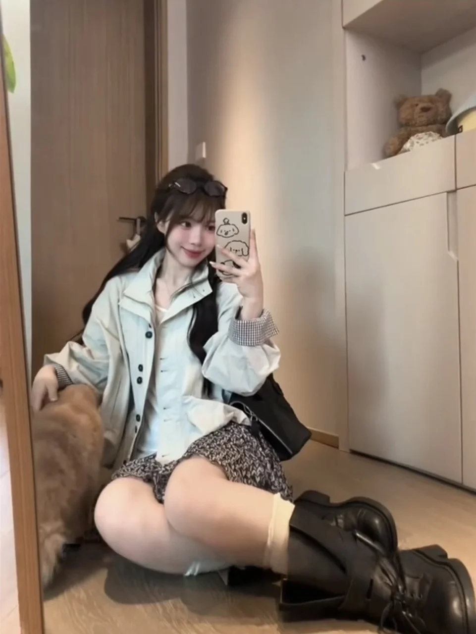 한국 스타일 스탠드 칼라 부케 워크웨어 재킷 여성용 가을 디자인 유니크 시크 야구 스타일 윈드브레이커 가디건