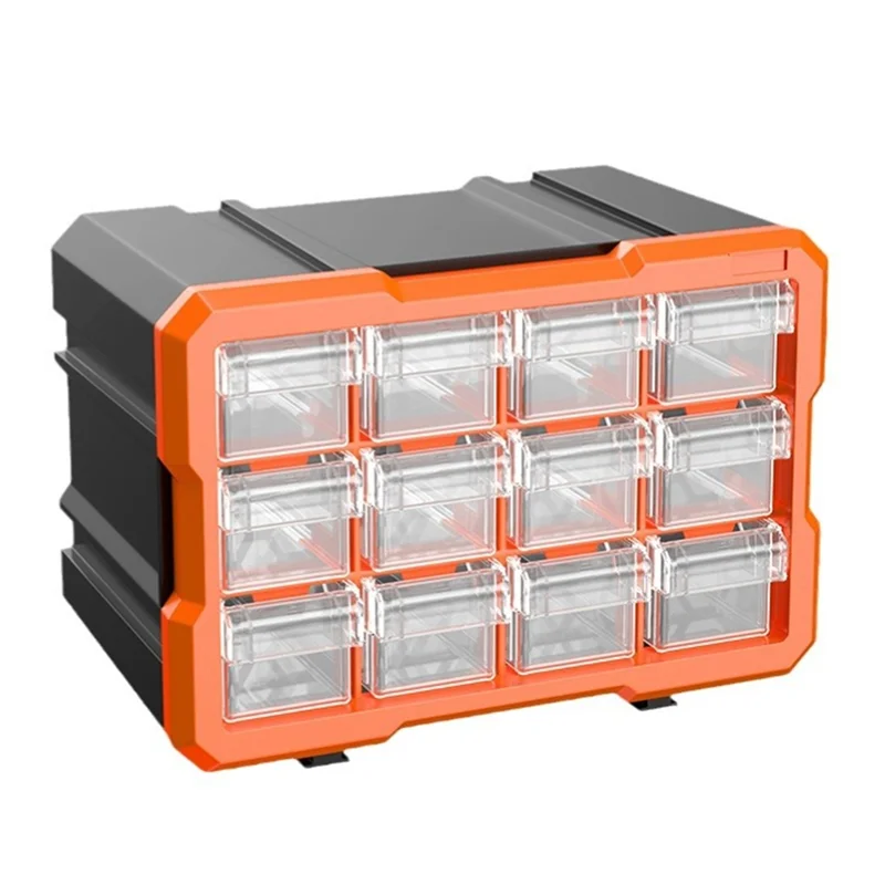 

A47U Hardware Tool Partition Storage Box Nuts Bolts Screws Parts Container Electronic Products Storage Drawer Cabinet