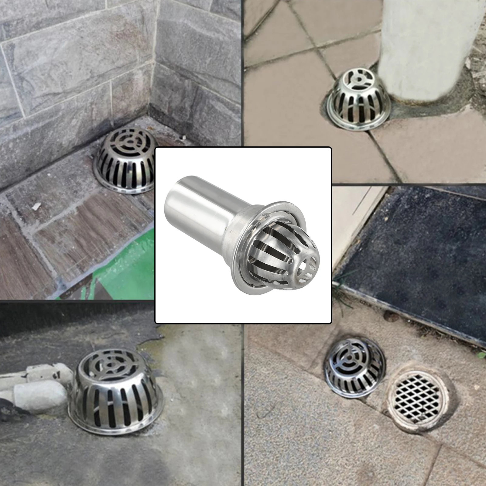Floor Drain Cover Downspout Strainer Drainage Protection Debris Prevention Long-lasting Solution Low Maintenance As Shown