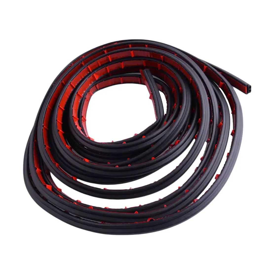 

5 м, 16 футов, 3 отверстия, универсальная автомобильная черная уплотнительная лента для края багажника, резиновая уточная накладка, двухслойная L-образная форма