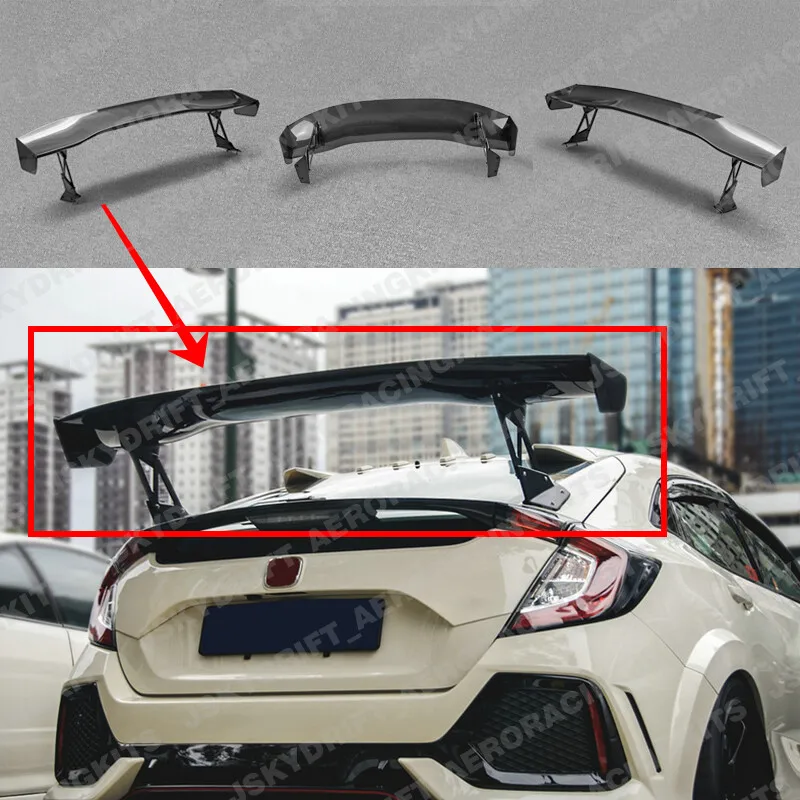 

For Honda Civic Hatchback FK7 FK8 Carbon Fiber Rear Trunk GT Spoilers Wings lip