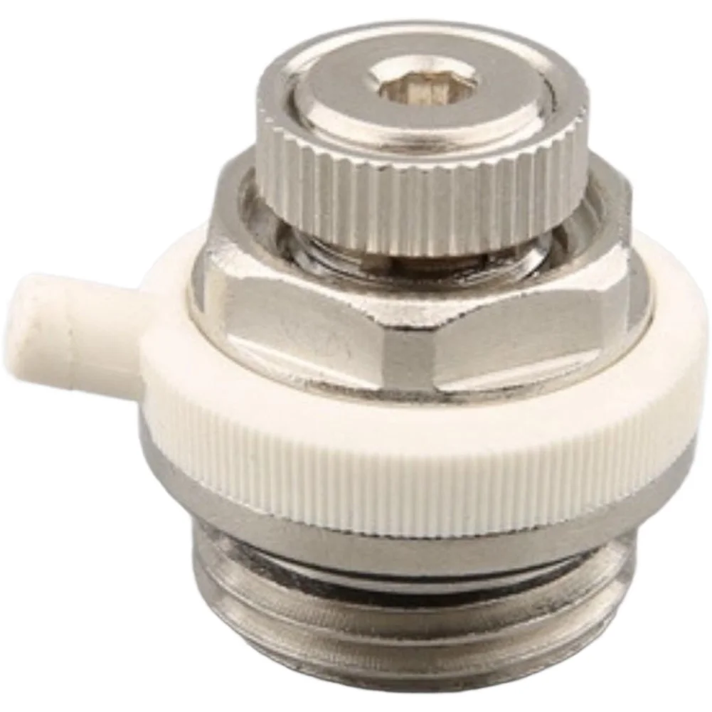 Brass Heating Radiator Air Vent 1 Inch Thread Nickel Finish for exhaust Valve for Air Bleeding in Hot Water Systems