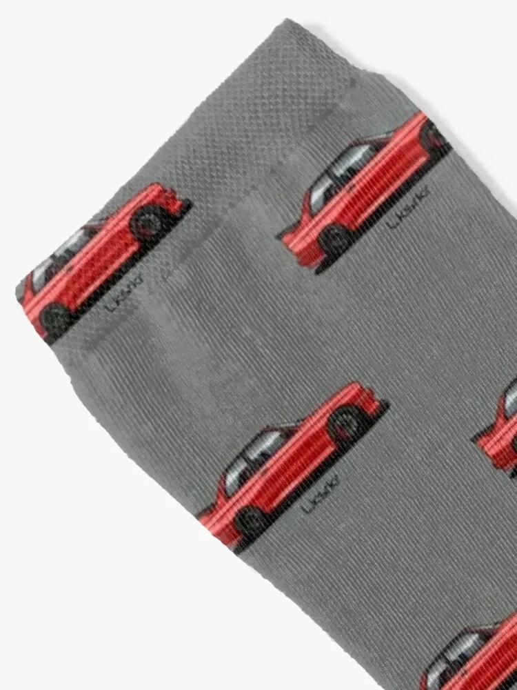 Red E30 artwork Socks retro custom sports stockings christmass gift Socks Women Men's