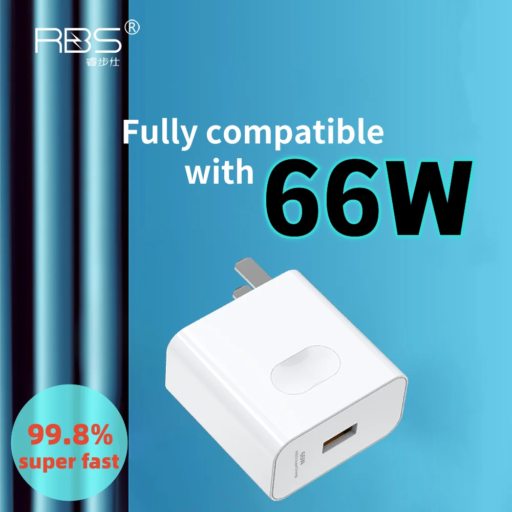 66W Super Charge Fast Charger Plug Original Power Adapter 6A Type C Cable USB C for Samsung Huawei Iphone Honor