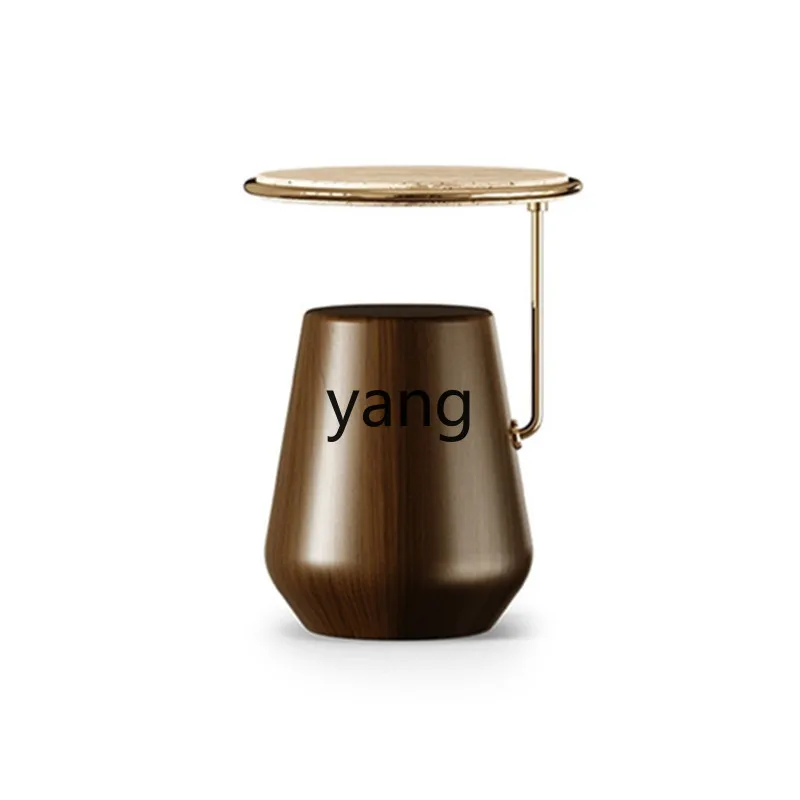 

LMM simple solid wood Nordic living room balcony cafe home creative round tea table