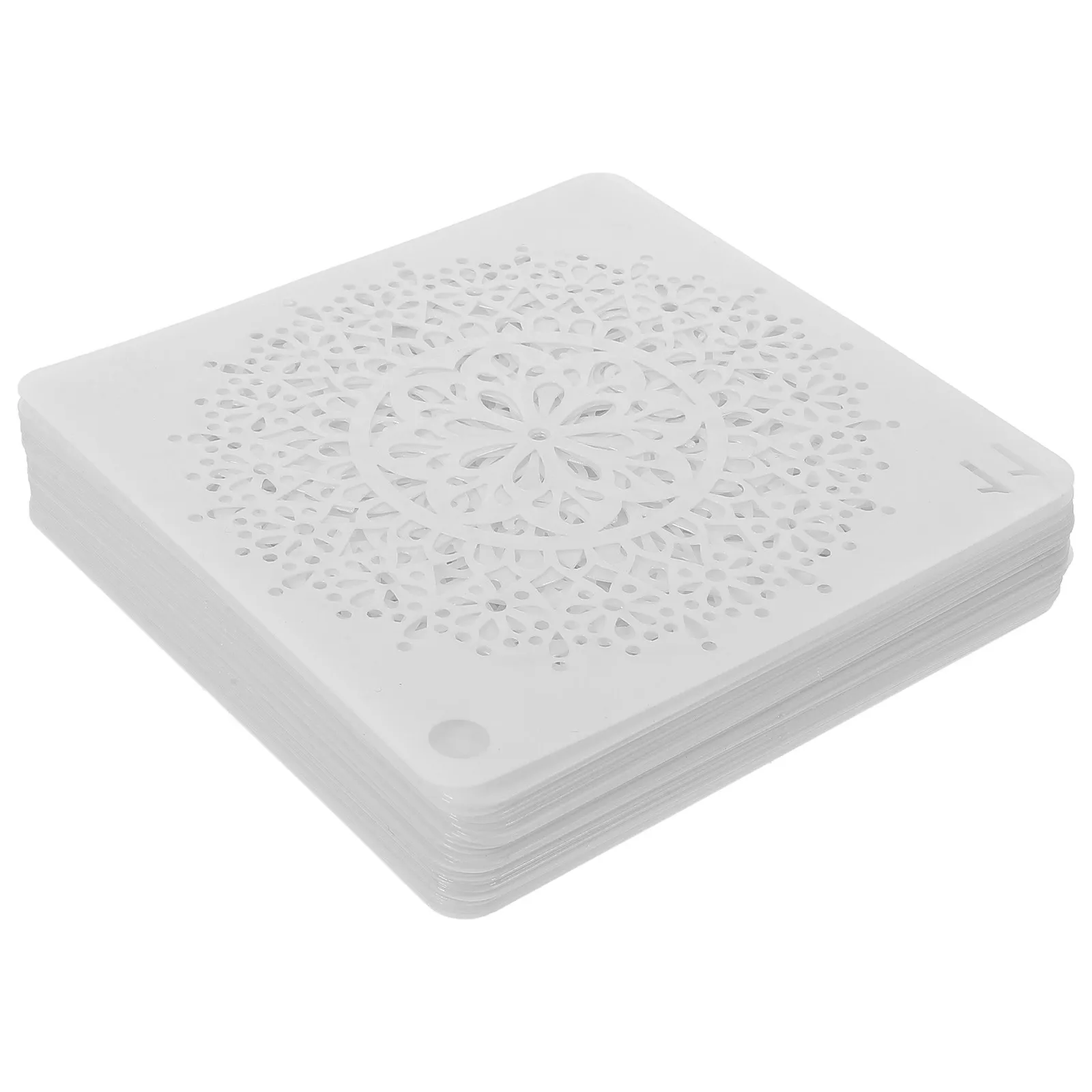 

64pcs Diy Mandala Templates Reusable Painting Stencils For Furniture Wall Wood Fabric Glass Canvas Art Craft Supply Portable