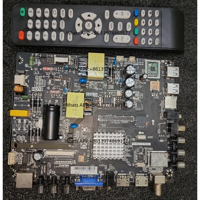 TP.MS338.PB801  Three in one universal motherboard WiFi dual core 512M+4G for 1920x1080   36--160v 45w