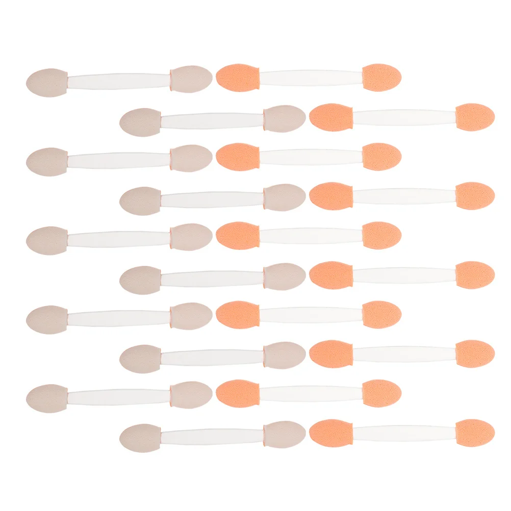 50 個両面使い捨てアイシャドウアプリケーターメイクブラシアイシャドウツールアイシャドウブラシメイク用品