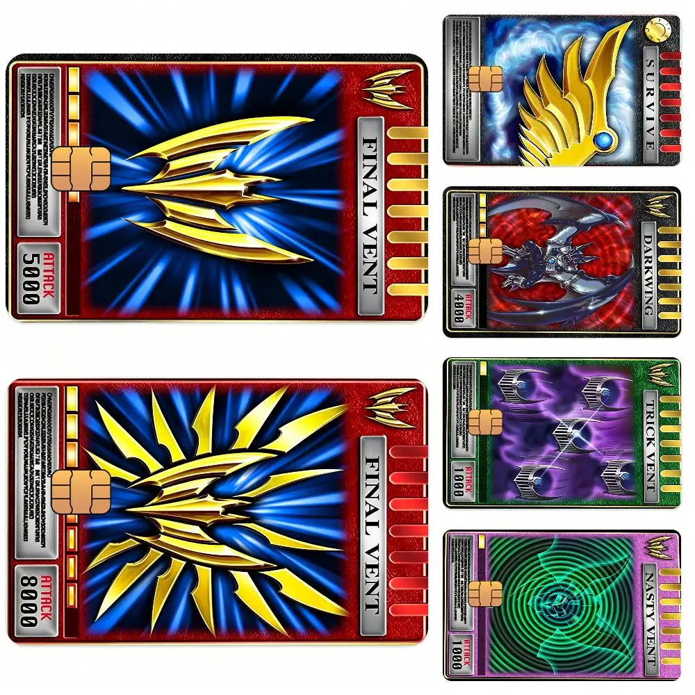 Kamen Rider Ryuki Cards Card Stickers for Bank Access Protective Waterproof Film Cover Sticker Surprise Gift