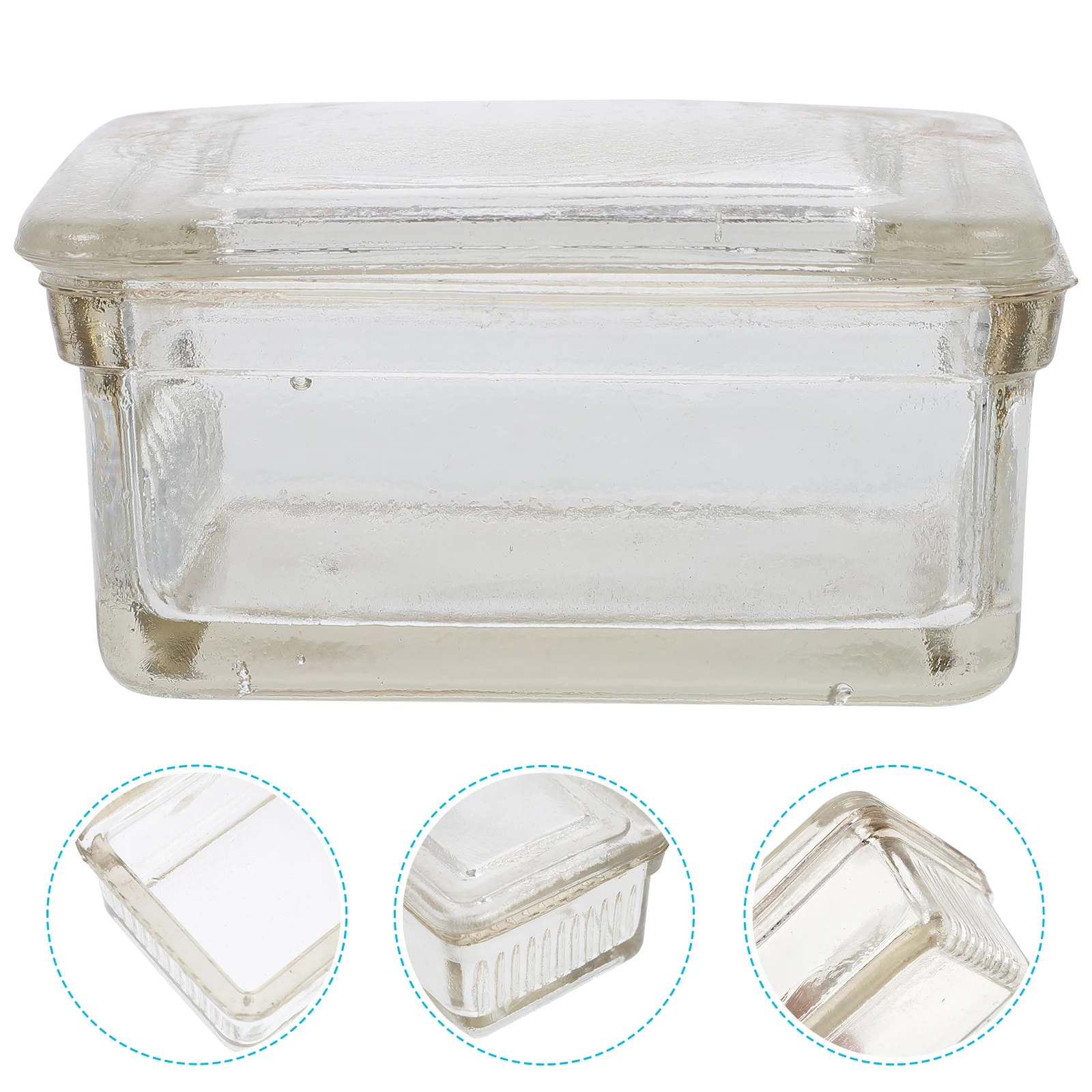 

Laboratory Jar with Lid Transparent Staining Slide Container Microscope Jars Coplin Screw Cap Accessories Glass