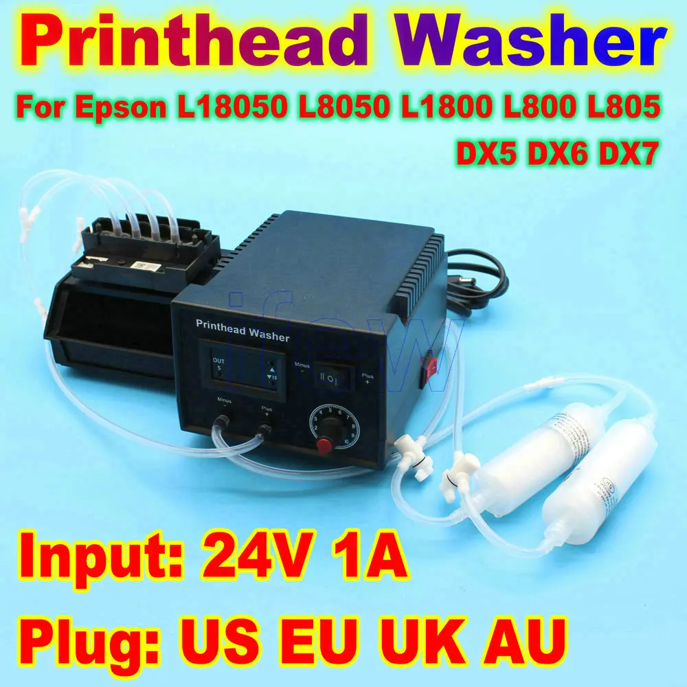 

DTF Printhead Clogged Cleaning Machine Clean Kit Washer For Epson L1800 L805 XP600 DX6 1390 i3200 Print Head Unclog Unblock Tool