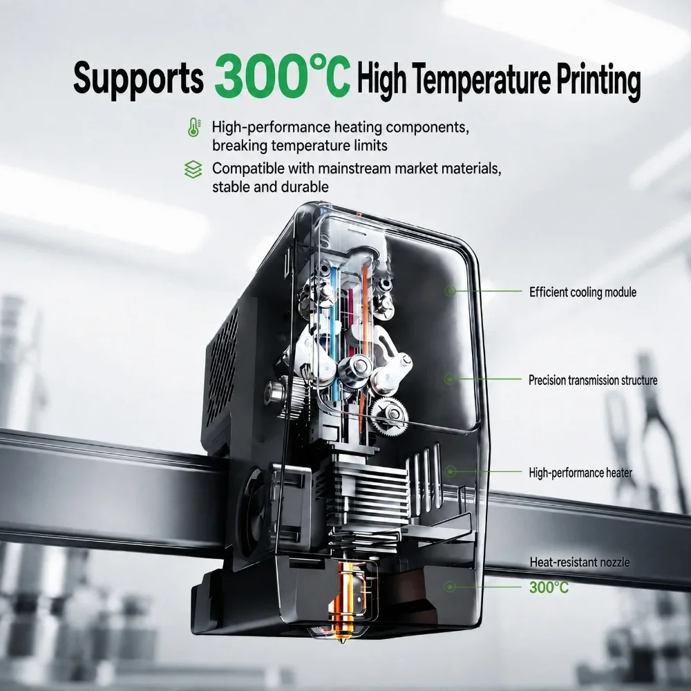 Hotend Heating Assembly For Anycubic Kobra X Ceramic Heater Thermistor Hotend For Anycubic Kobra X 3D Printer Parts