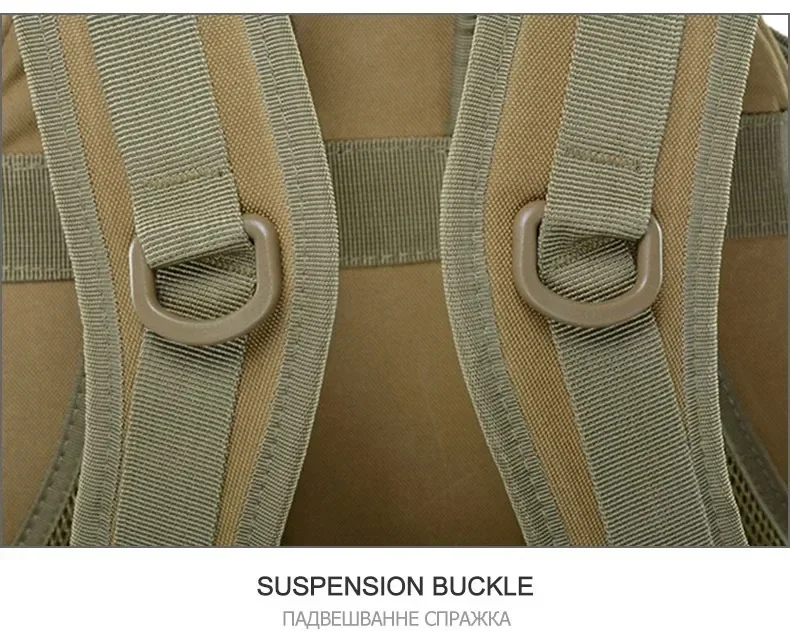 35L Taktischer Rucksack für Herren mit reflektierenden Streifen, modularem MOLLE-System, zum Klettern, Campen, Wandern, Trekking, Fitness, Reisen, Outdoor-Aktivitäten, Jagd, Aufbewahrungstasche – Detail 14