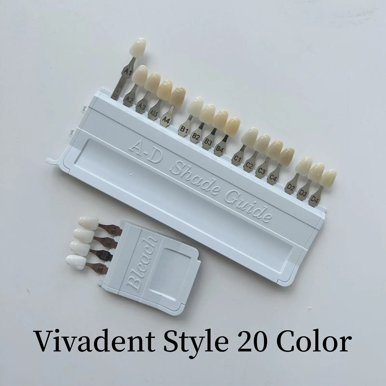 Dental Teeth AD Shade Guide Ivoclar Vivadent Porcelain Material Colorimetric Plate 20/9Color