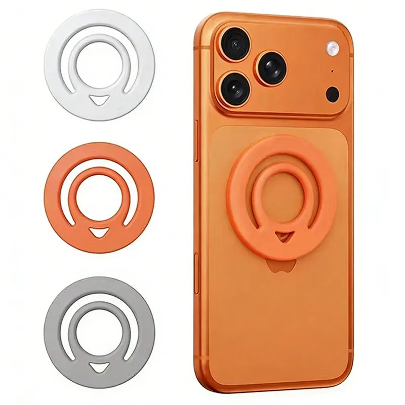 Doppelseitiger Starker Magnetischer Silikon-Ring-Griff Handyhalter für Magsafe iPhone Auto-Magnetständer Unterstützung Mac Safe Loop Halterung