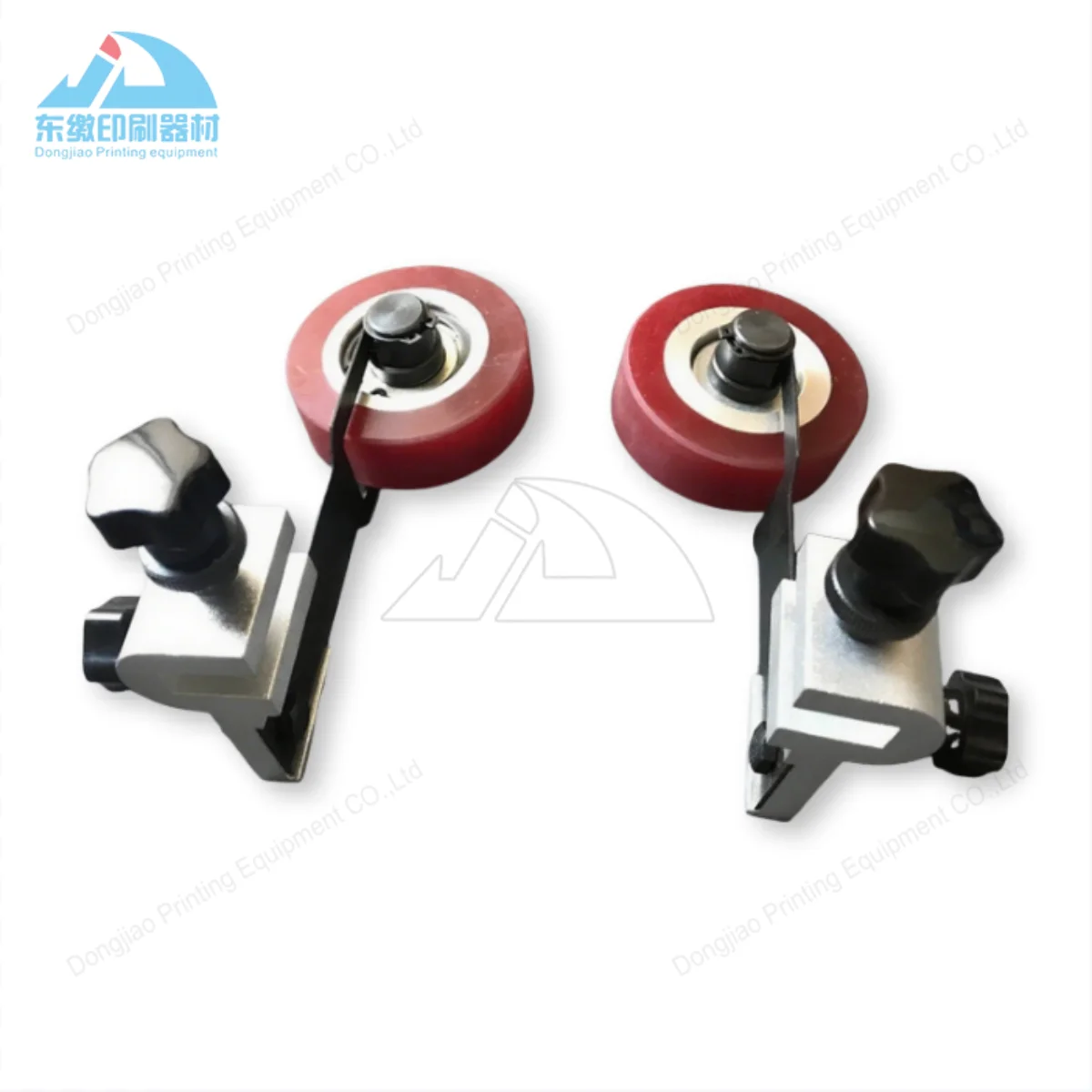 printing-machinery-parts-hot-sale-1-pair-press-paper-wheel-assembly-for-die-cutting-machine-rubber-wheel-with-high-quality