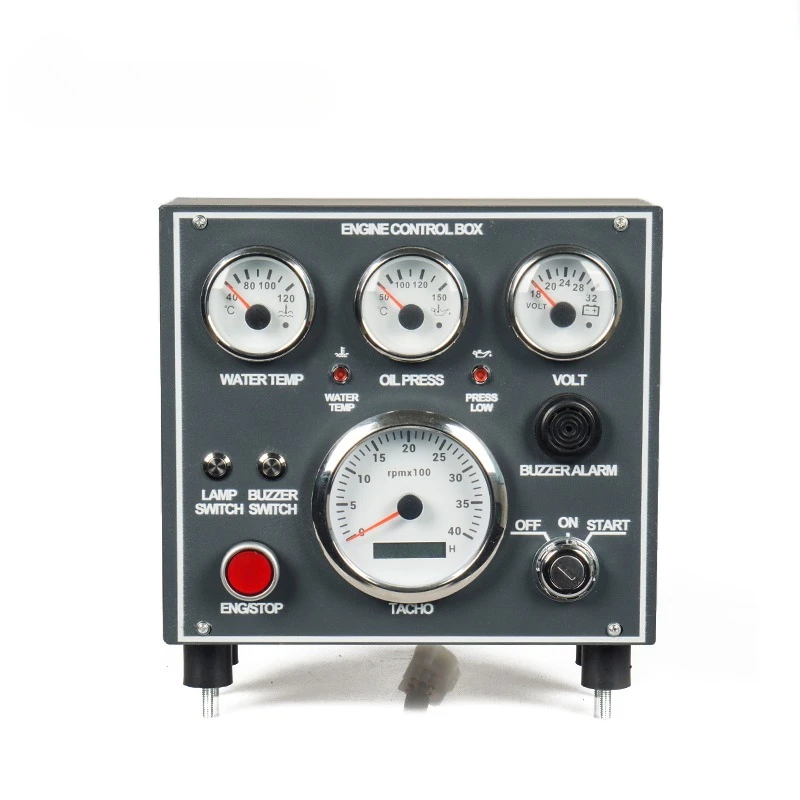 Digital Engine Control Box BX78E Tachometer Oil Pressure Water Temperature Voltmeter