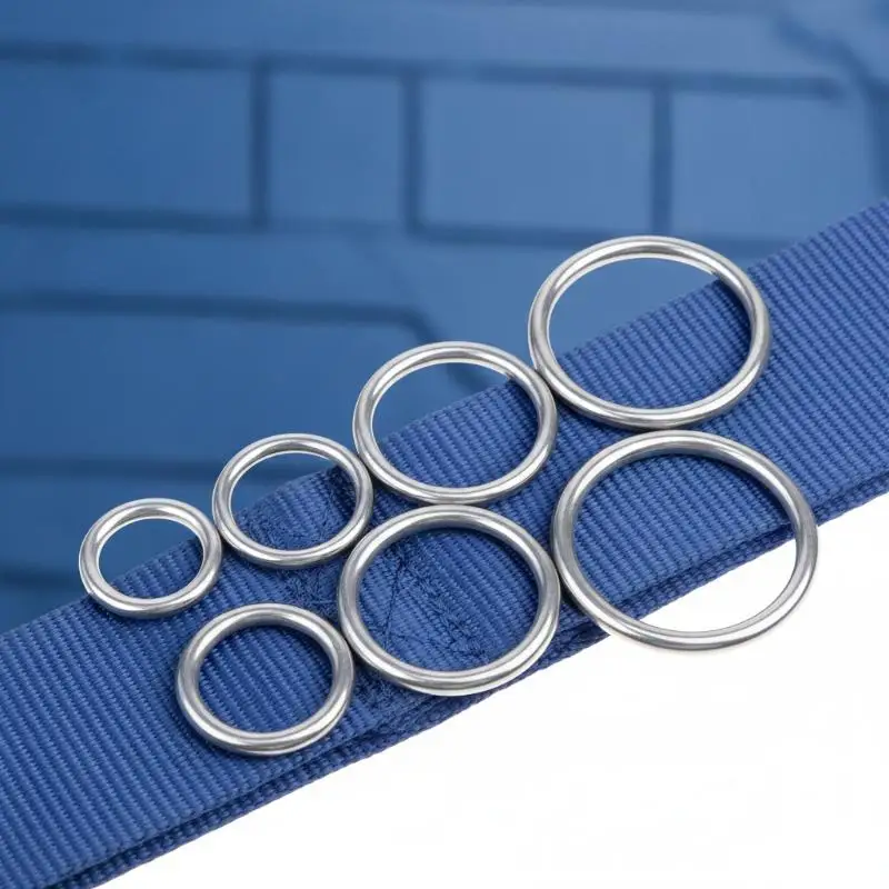 2Pcs Heavy Duty Stainless Steel O Rings 304 Material Smooth Rustproof M3 M4 M5 M6 Sizes for Machinery Sealing Work