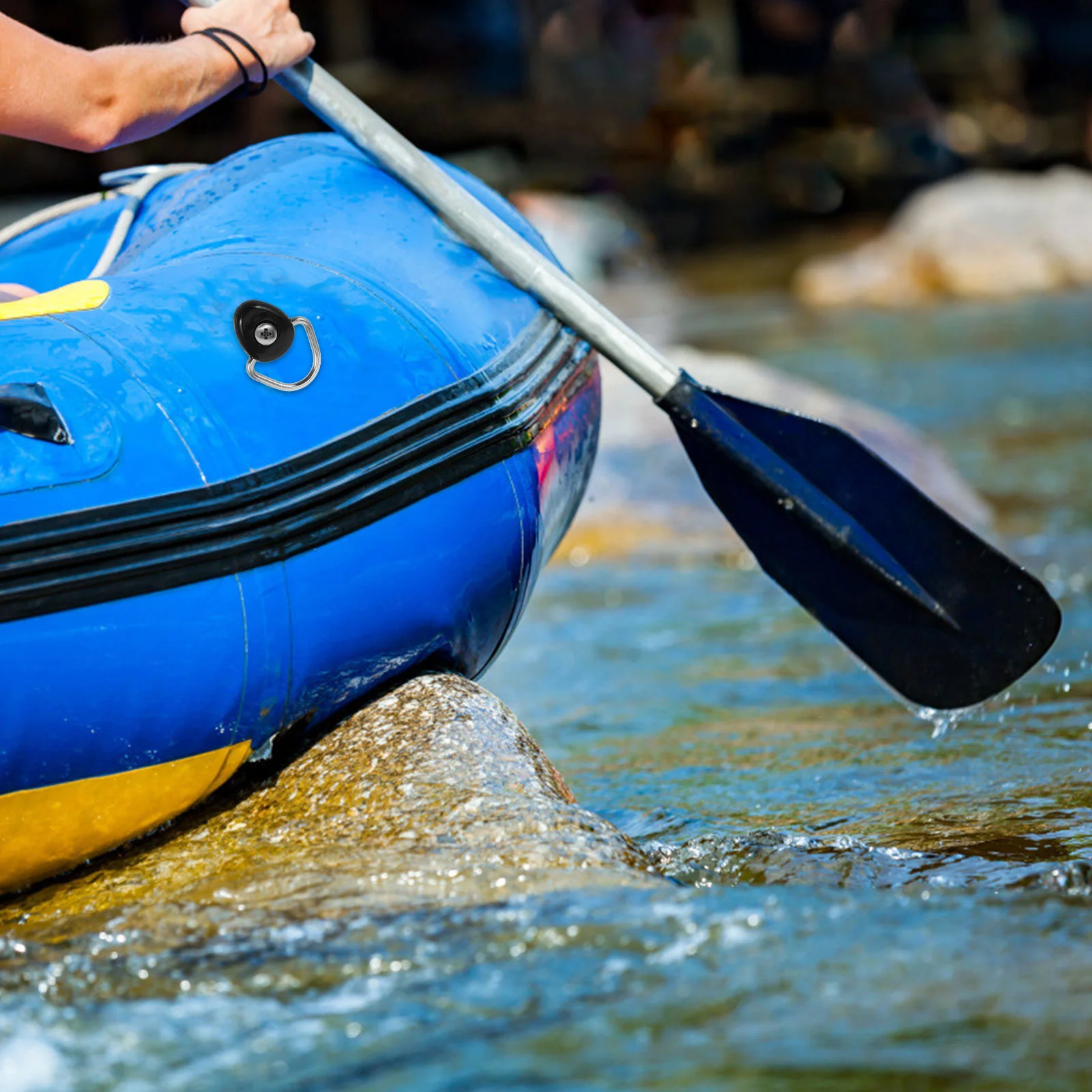 

2Pcs Kayak D-Rings Kit Heavy Duty Marine Bungee Cord Hook Canoe Boat Fishing Rigging Tie Down Anchors Kayak Bungee Kit