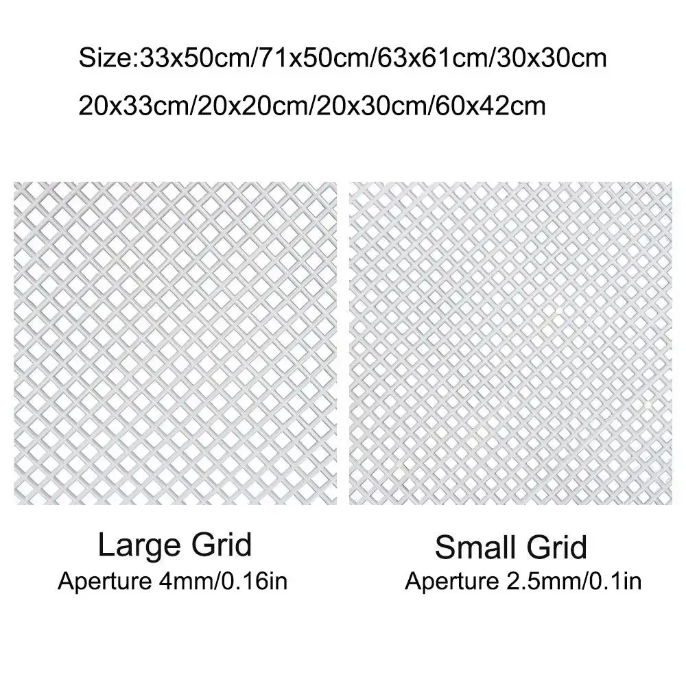 白いプラスチックメッシュ布バッグラグ糸フッククラフト用品DIYハンドクラフトラッチフックアクセサリーフッククラフト耐久性のあるグリッドについて