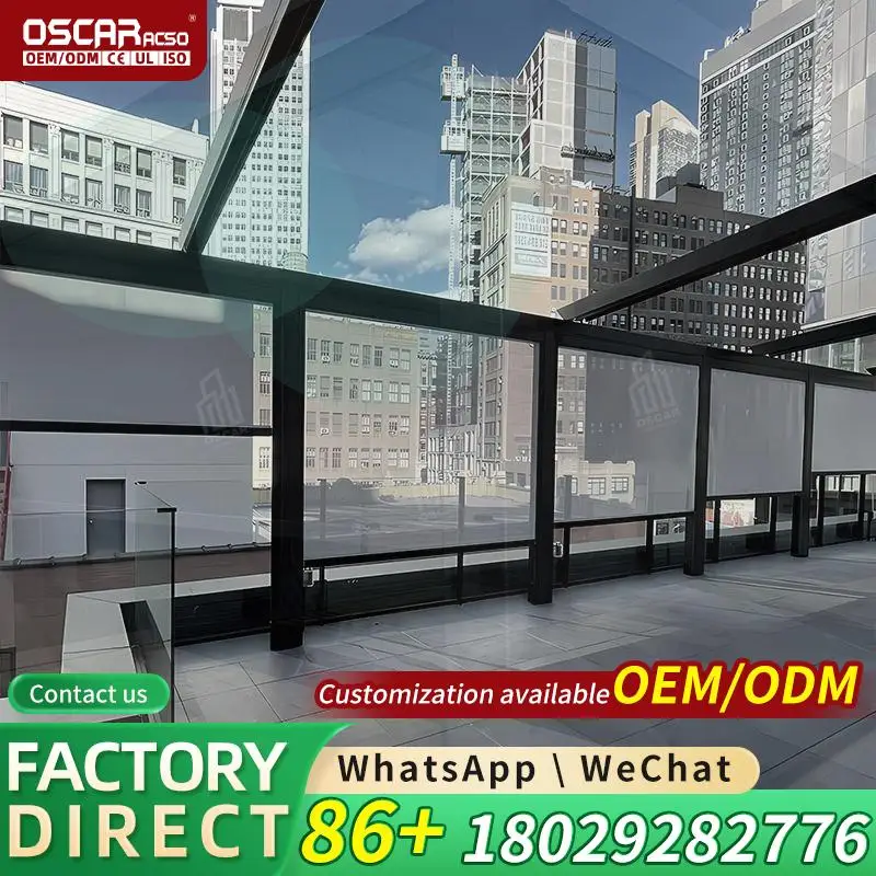 Motorized Pergola for Balcony with LED Weatherproof System Pressure Treated Outdoor Patio Shade Structure Ideal for Garden Terra