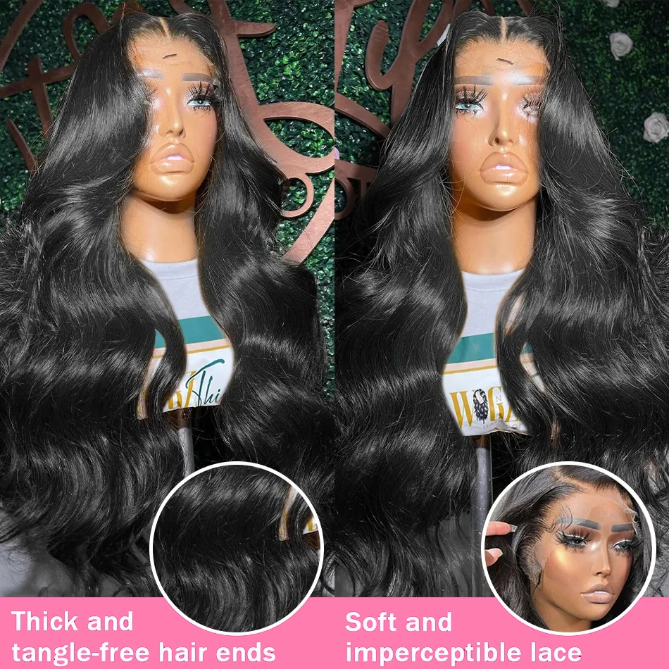 Body Wave Lace Wig 13x6 Lace Front Human Hair Wigs Brazilian Remy Water Wave 13x4 Transparent Lace Fontal Wig For Women