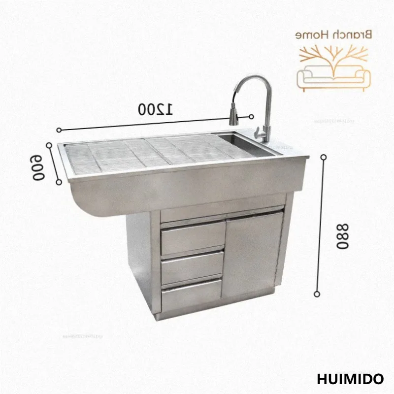 Pet Hospital Disposal Table Animal Veterinary Operating Dissection Stainless Steel Dog Wash Bath Pet Disposal