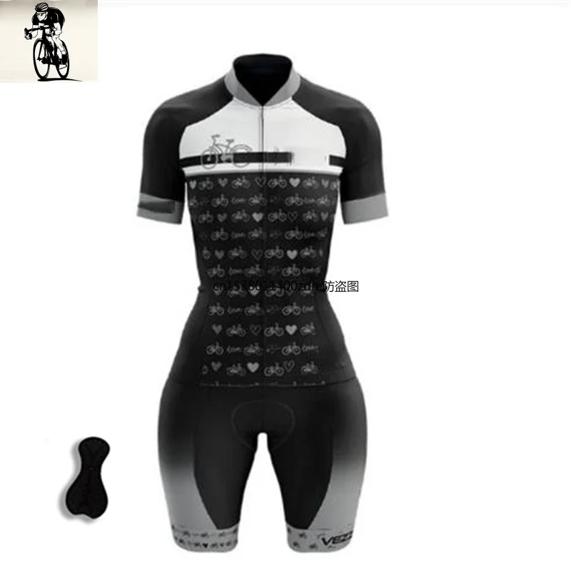 Women's Professional Custom Bicycle Sublimation Printing Short Sleeve Cycling SkinsuitTri suit/Triathlon Wear Triathlon Jumpsuit