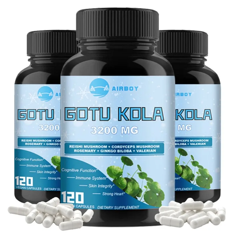 

Gotu Kola Capsules - Brain, Cognition, Immune System, Skin, Energy & Circulation Supplement - Non-GMO & Gluten Free