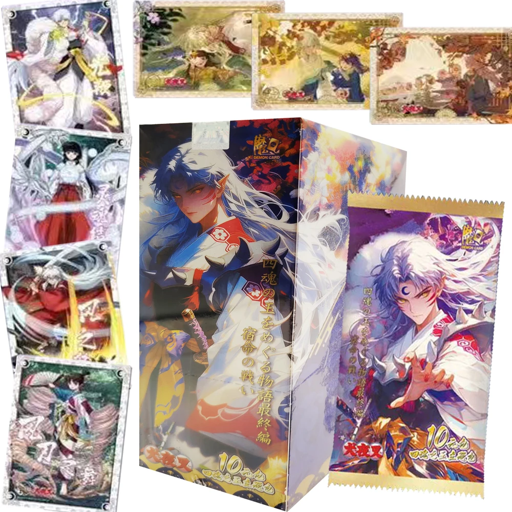 

Anime Inuyasha Hobby Collection Cards for Friends Highly Popular Handsome and Cool Character Skill Cards Table Toy Birthday Gift