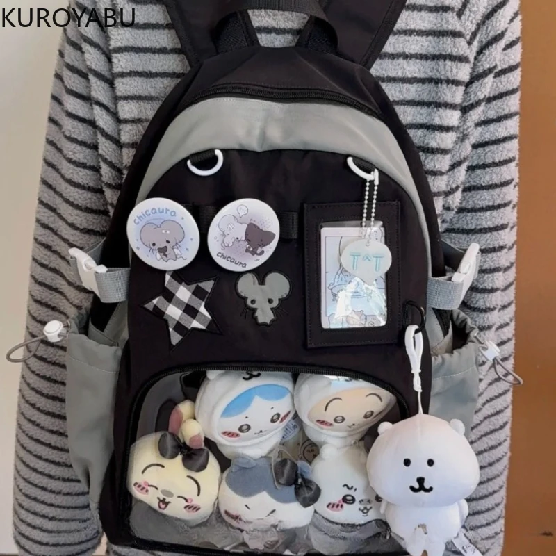 

Japanese Kawaii Itabag Women New 2025 Transparent Backpack Women Large Capacity Chic Backpack School Bags for College Student