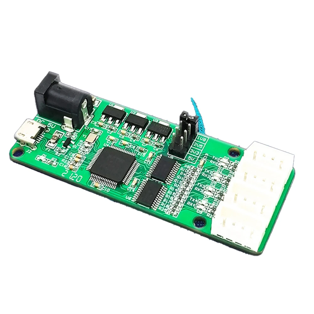 1 Pcs FT4232-4TTL USB To 4 Way TTL Module PC+Metal FT4232HL UART Serial Port Module DC 5V 3.3V 2.5V 1.8V 4 Channel XH2.54
