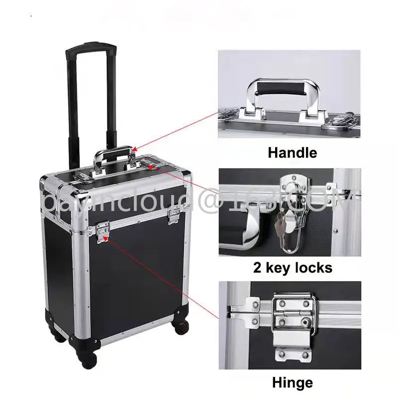 Tool Box With Wheels Complete Toolbox Professional Storage System Tray Garage Workbench Trolley Case Hand-drawn Luggage Transfer