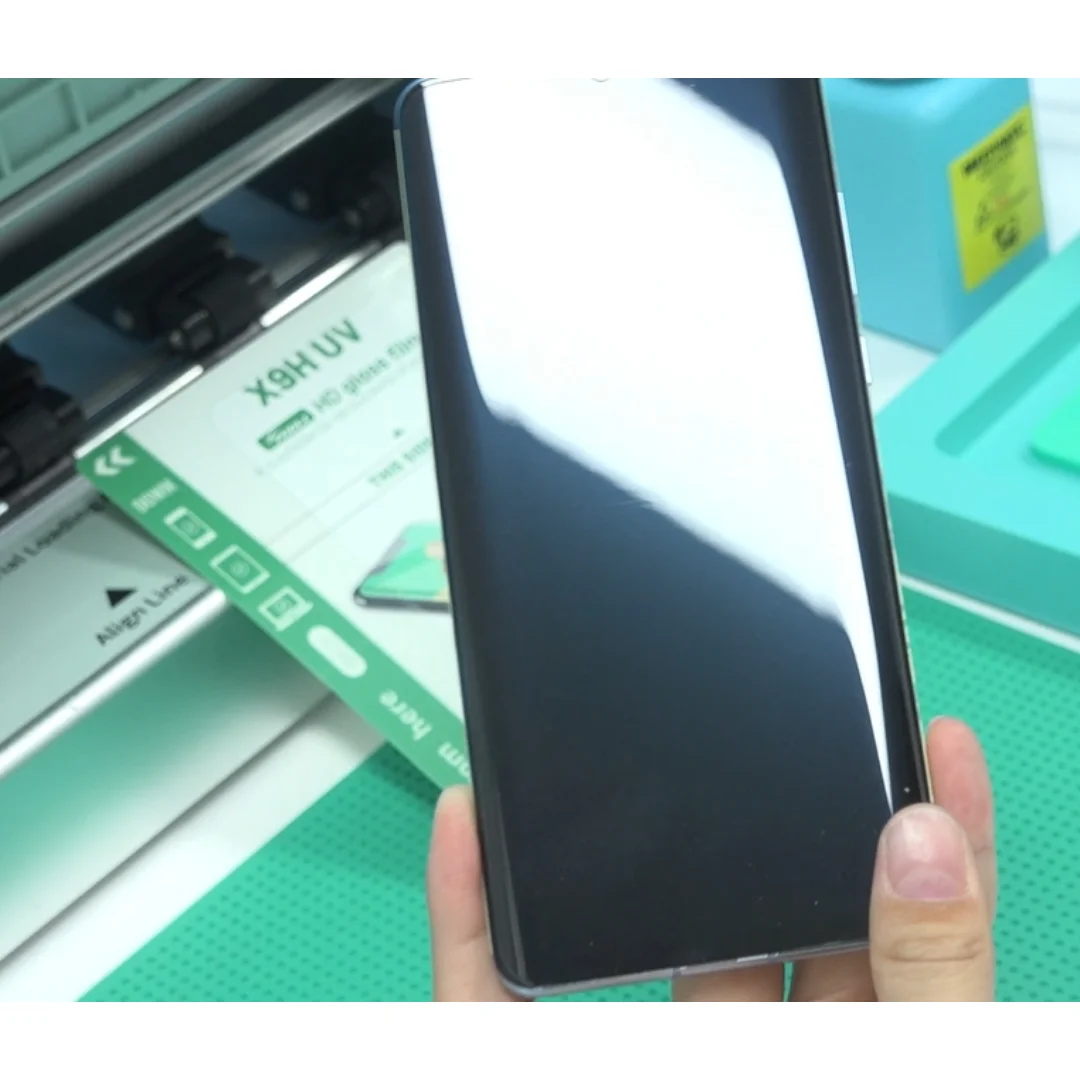 TuoLi-Protector de pantalla antiespía, barato, personalizado, transparente, HD, privacidad, curado Uv, materia prima, película para teléfono móvil para máquina cortadora