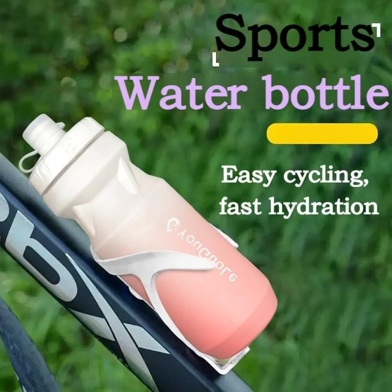 

Bicycle riding squeeze type water bottle, outdoor hiking/off-road/cycling/running large capacity portable sports water cup
