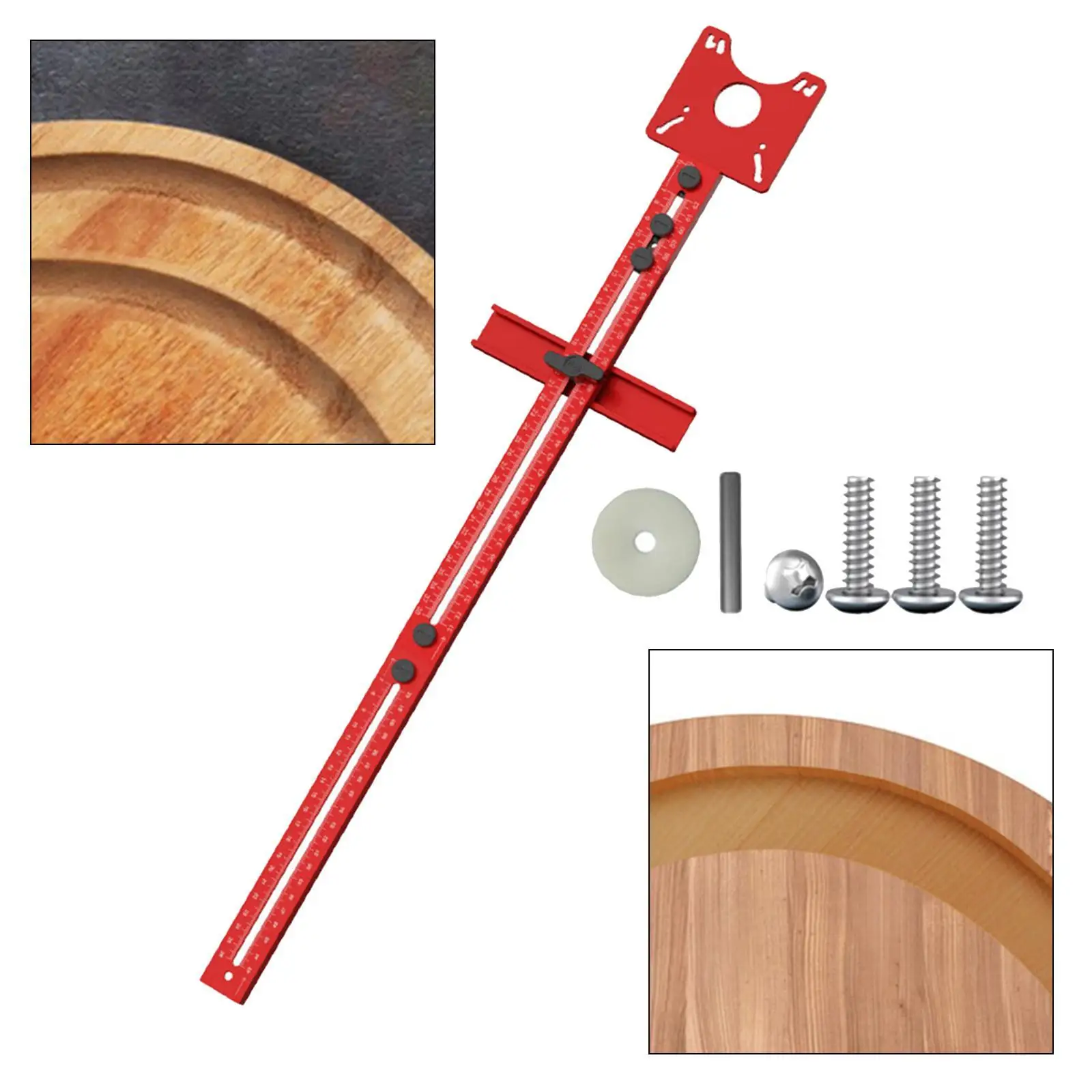 Router Circle Milling Guide Set for Trimming Machine Adjustable Flip Board