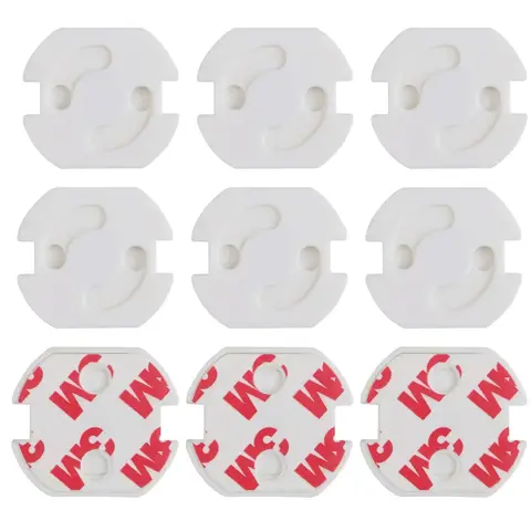 10Pcs 소켓 보호 전기 충격 구멍 어린이 관리 아기 안전 전기 보안 플라스틱 안전 잠금 콘센트 커버