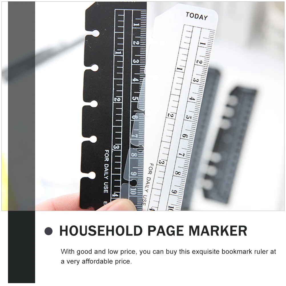 

18 Pcs Transparent Bookmark Ruler Planner Page Markers Student Thin Light Portable Bookmarks Household Marker Plastic