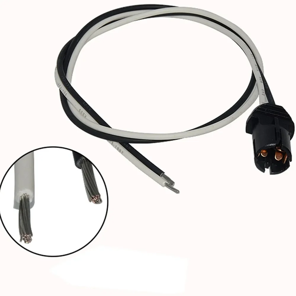 T5 T10 Pineapple Head Turn Signal Connector Wired Car Plug With Lamp Block