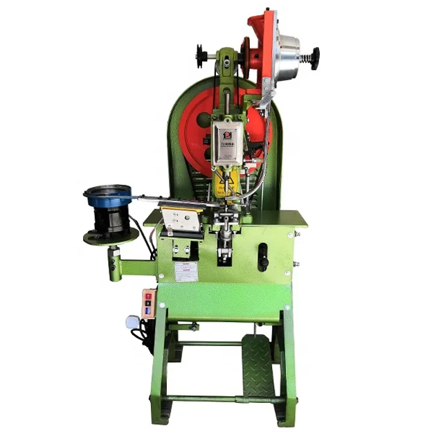 JZ-989G2 Automatic Feeding Plastic Eyelet & Metal Grommet Attaching Machine 220v for Flex Banner Core Components Motor
