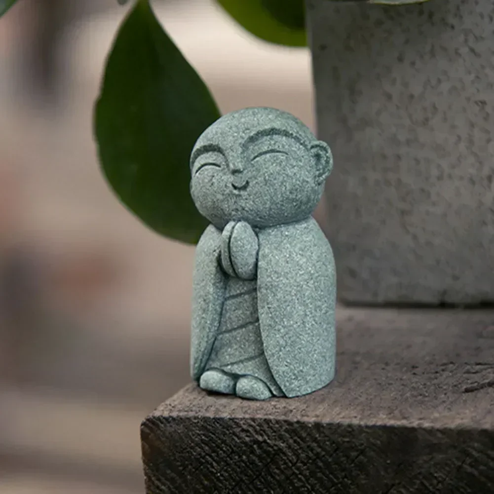 حديقة زخرفة بوذا تمثال البوذية التماثيل مصغرة الراهب تمثال متعددة الأغراض 1 مجموعة الصين زن الروحي