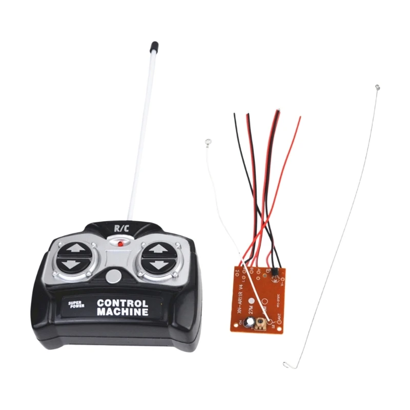 Placa circuito controle remoto transmissão sinal estável 5ch 27mhz para peças brinquedo design plástico longa