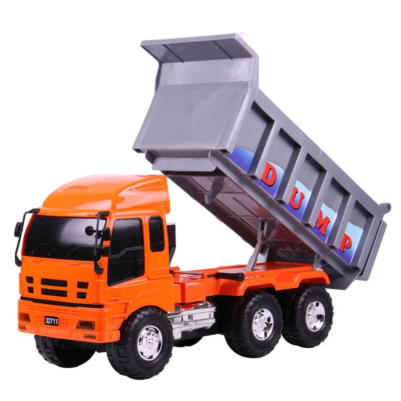 Engineering truck Children transport big truck truck large inertia dump model Boy toy car 3-6 years old car toy