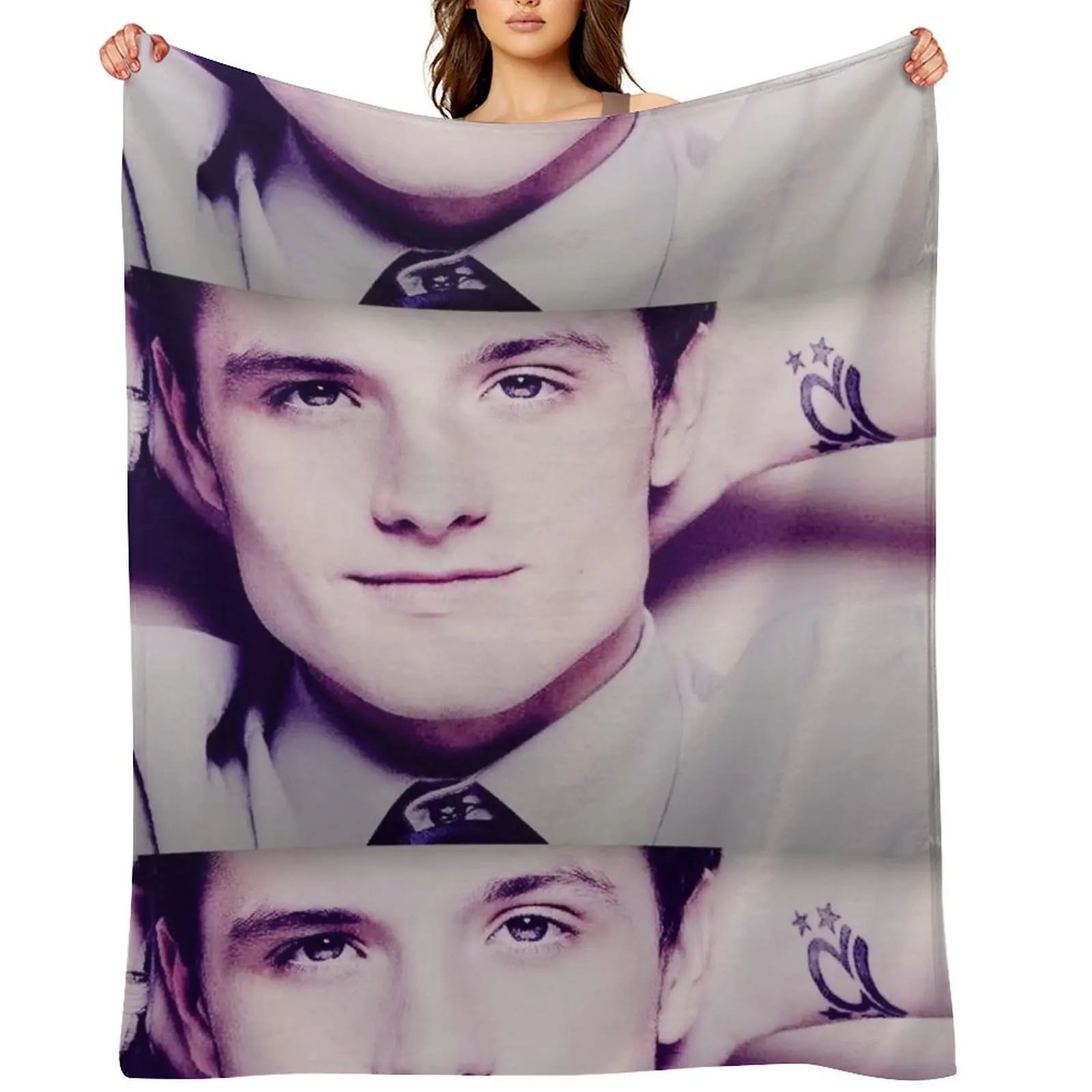 

Josh Hutcherson Whistle Meme Throw Blanket Summer Beddings Comforter Tourist Camping Blankets