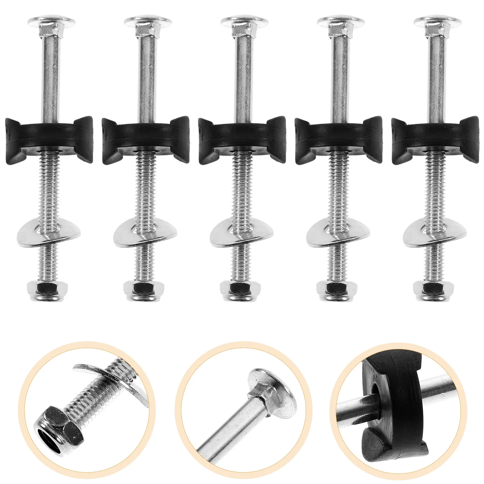 12Pcs Trampoline Screws Long Durable Fixing Screws Wear-Resistant Practical Sturdy Anti-Falling Replacement Trampoline Parts